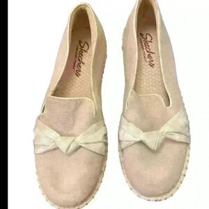 Skechers Shoes Women's 8.5 Rose Pink Rhinestone Slip On Walking Comfort Wedge